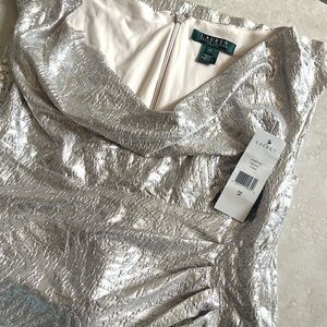 Ralph Lauren Silver Midi Dress
